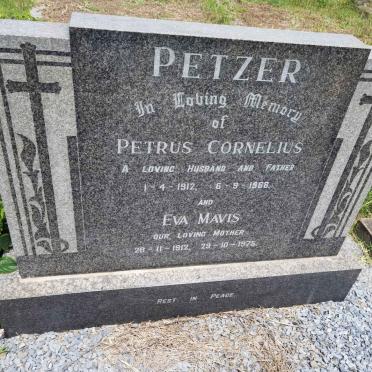 PETZER Petrus Cornelius 1912-1968 &amp; Eva Mavis 1912-1975