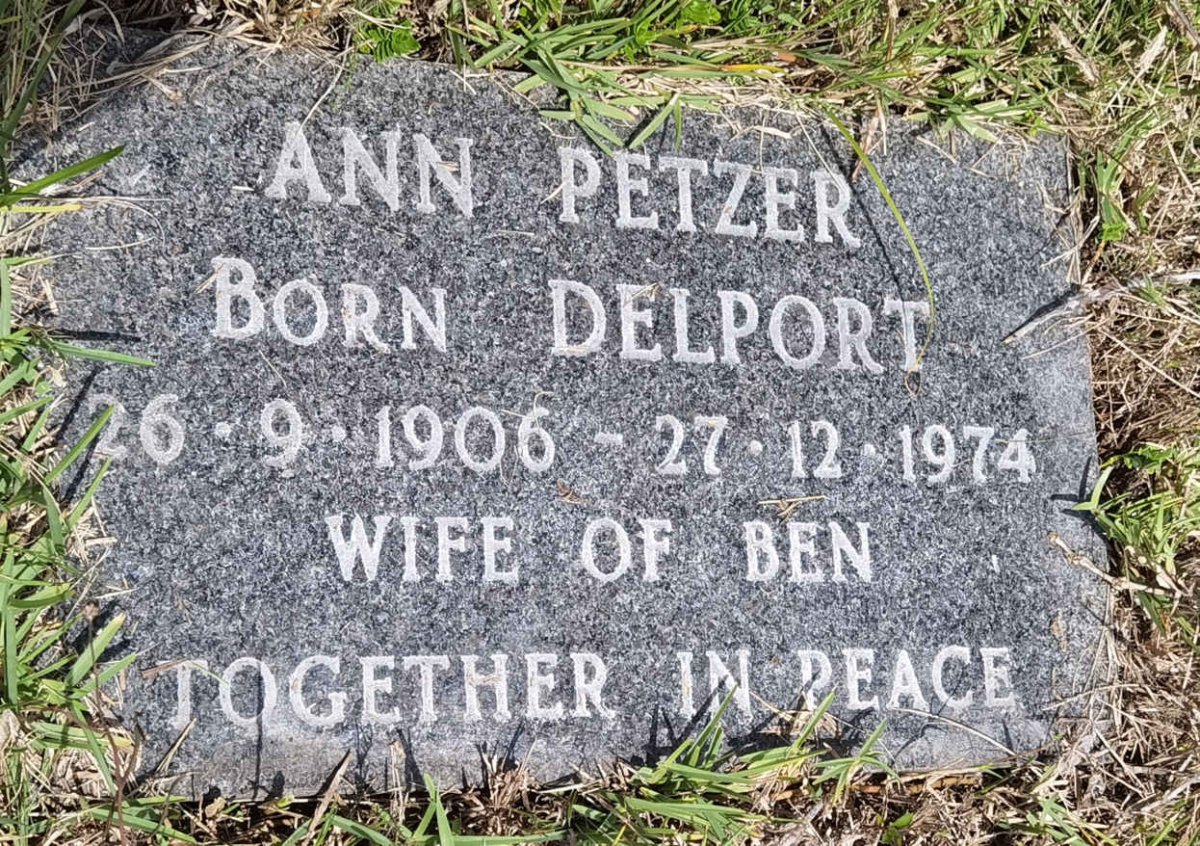 PETZER Ann nee DELPORT 1906-1974