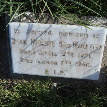 ROOYEN Dirk Renier, van 1871-1940