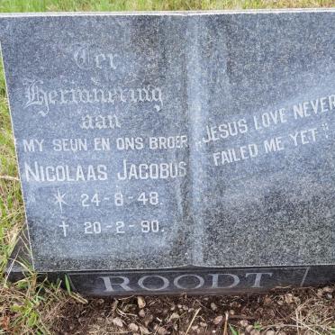 ROODT Nicolaas Jacobus 1948-1990