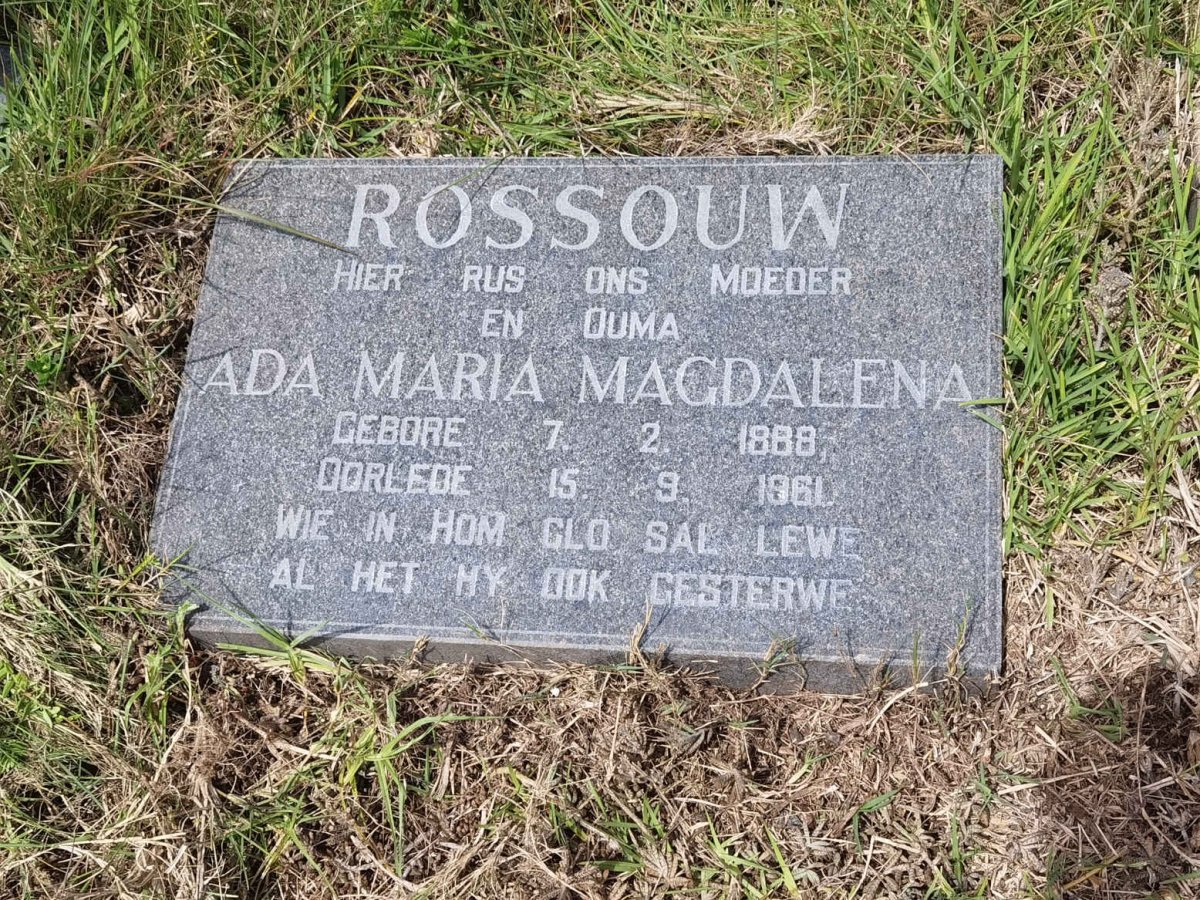 ROSSOUW Ada Maria Magdalena 1888-1961