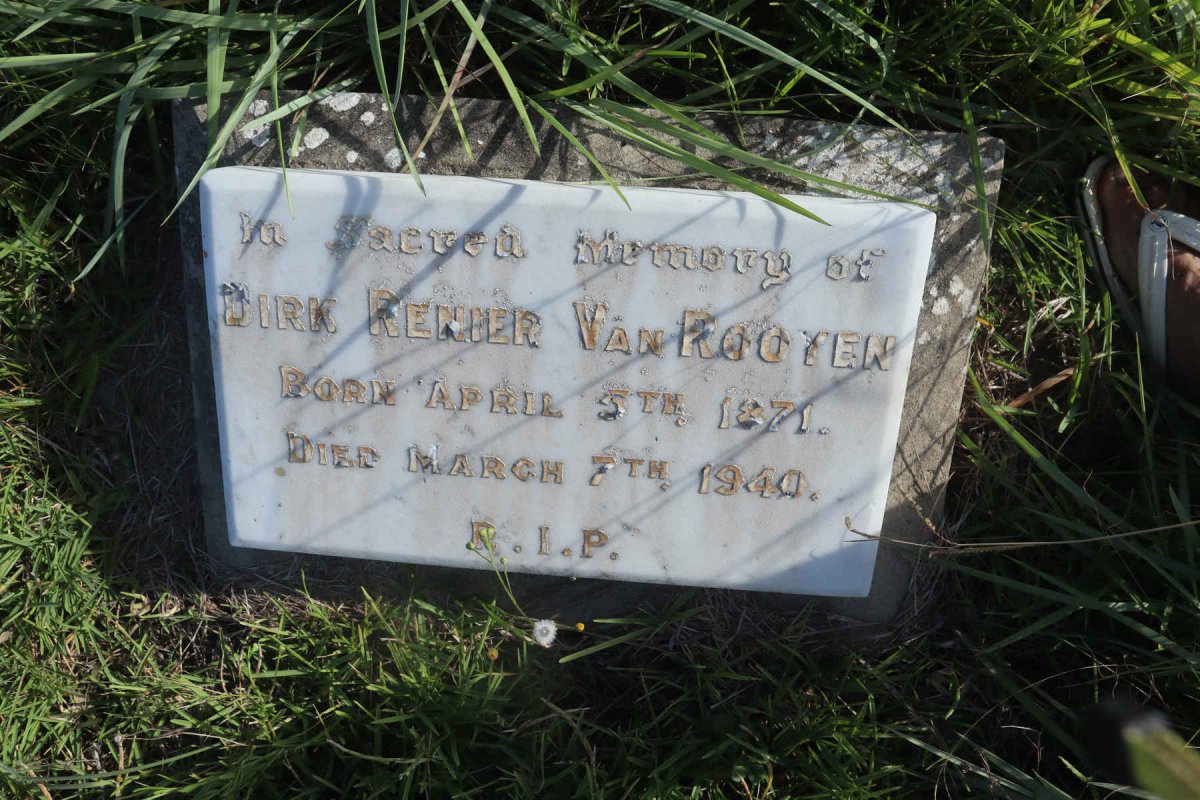 ROOYEN Dirk Renier, van 1871-1940