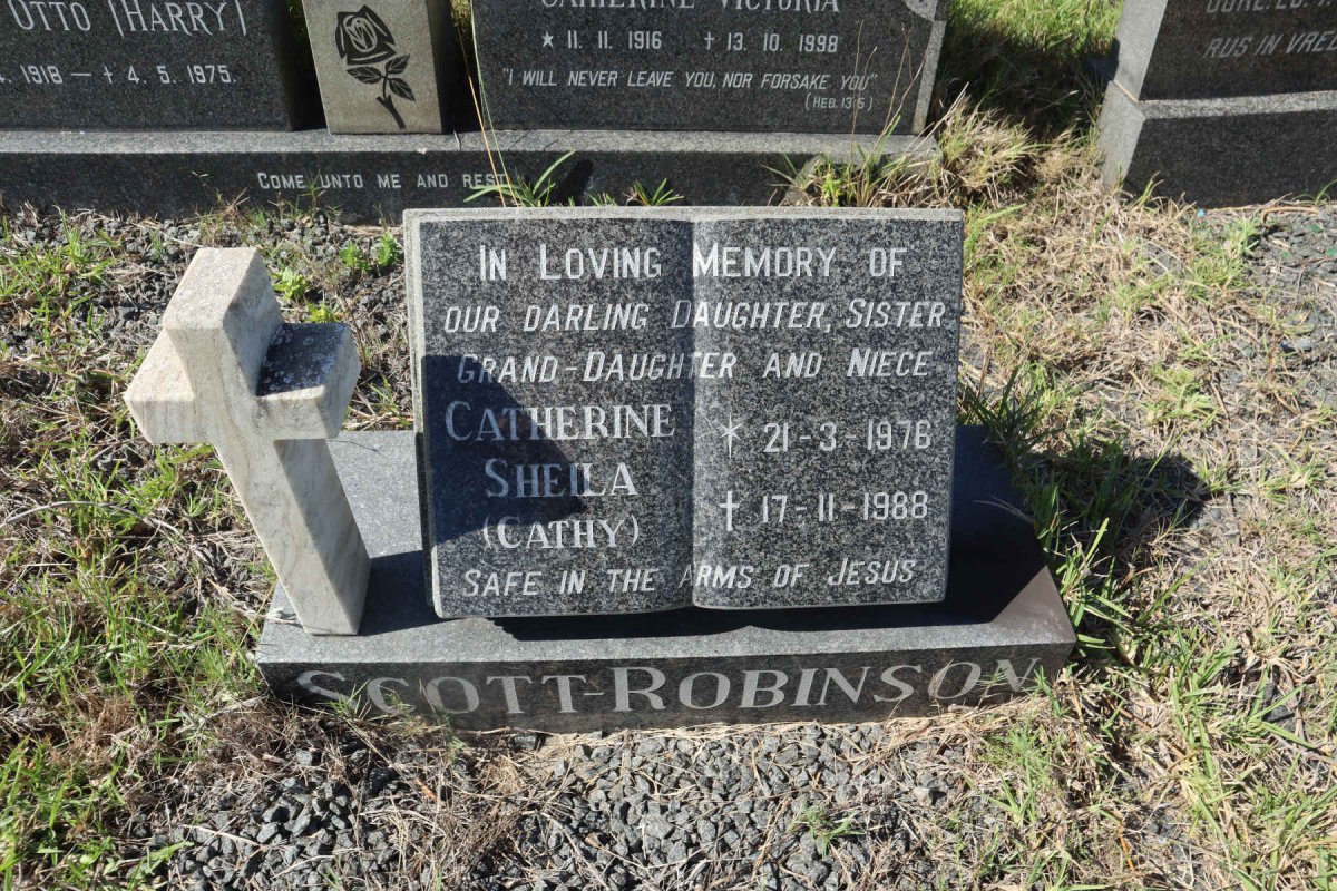 ROBINSON Catherine Sheila, SCOTT 1976-1988