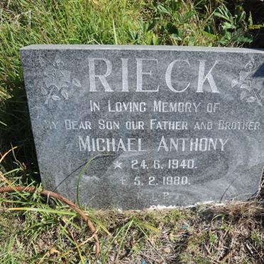 RIECK Michael Anthony 1940-1980