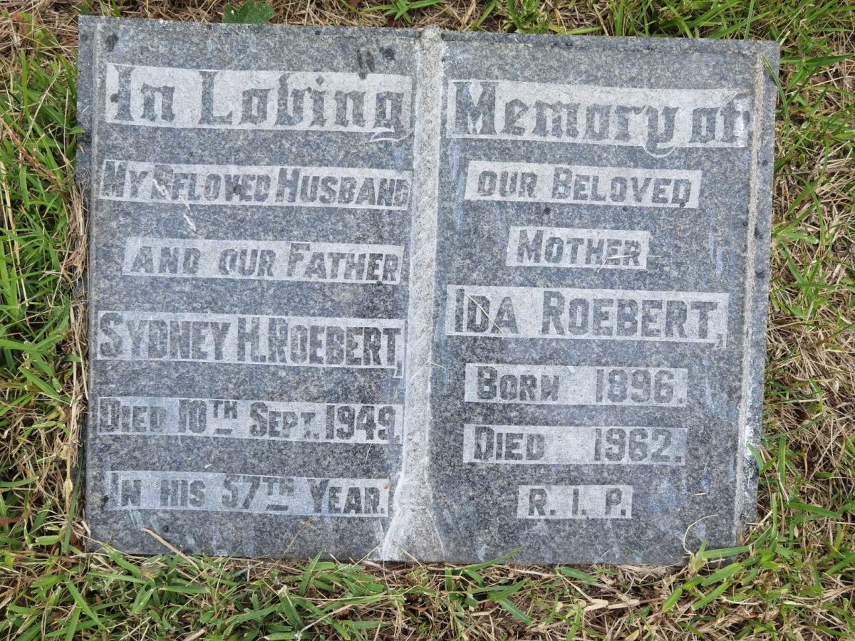 ROEBERT Sydney H. -1949 &amp; Ida 1896-1962