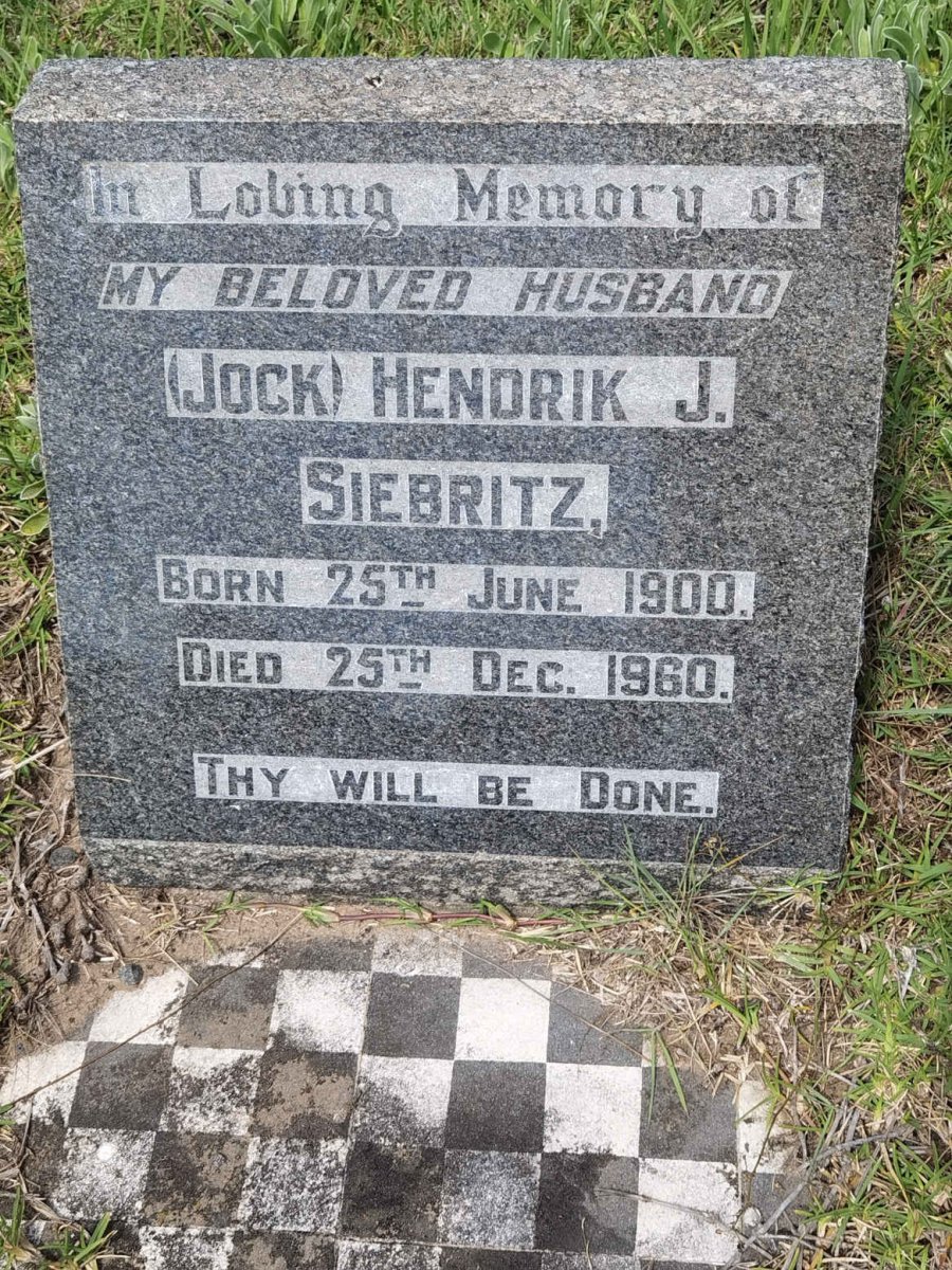 SIEBRITZ Hendrik J. 1900-1960