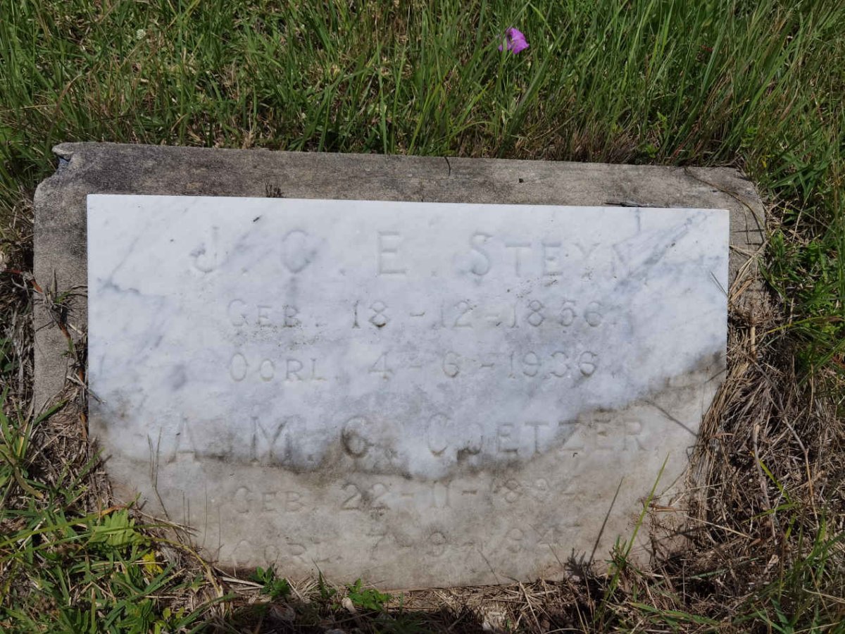STEYN J.C.E 1856-1936 :: COETZER A.M.C 1894-1947