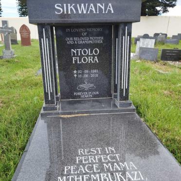 SIKWANA Ntolo Flora 1941-2018