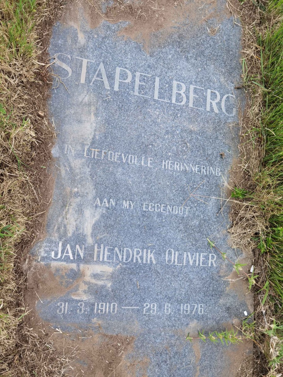 STAPELBERG Jan Hendrik Olivier 1910-1976