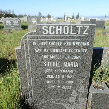SCHOLTZ George Christoffel 1924-1998 &amp; Sophie Maria KERENKAMP 1927-1980 :: SCHOLTZ George C. -2017 _2
