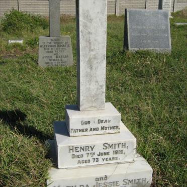 SMITH Henry -1919 &amp; Matilda Jessie -1928