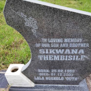 SIKWANA Thembisile 1969-2003