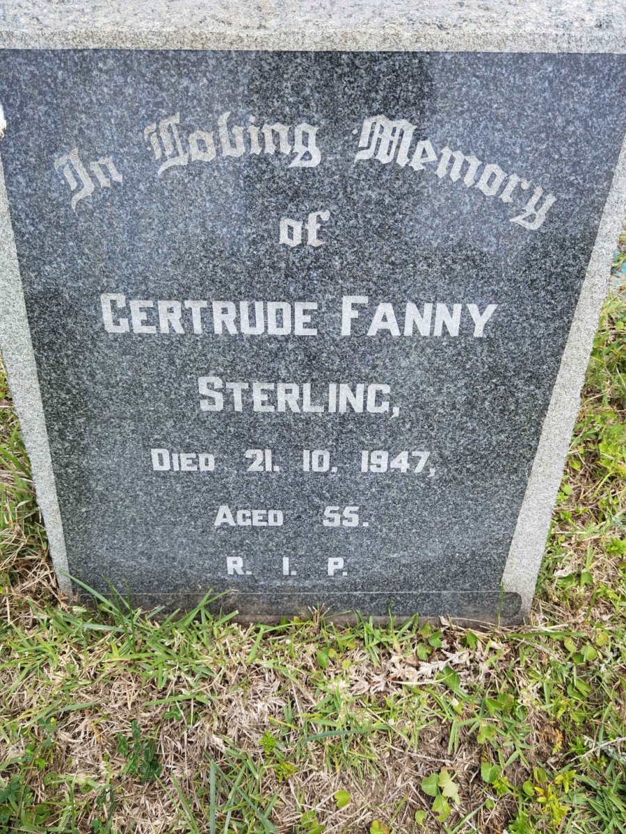 STERLING Gertrude Fanny -1947
