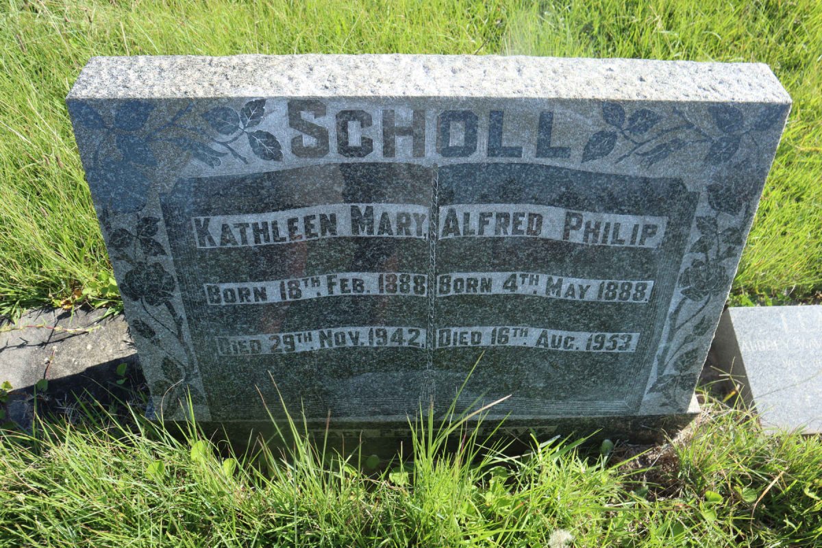 SCHOLL Alfred Philip 1888-1953 &amp; Kathleen Mary 1888-1942