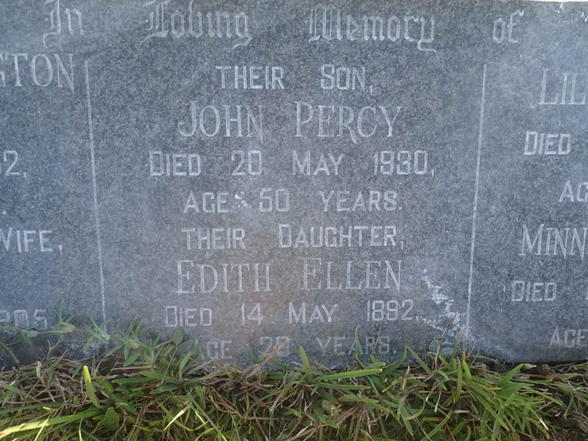 SMITHEN John Percy -1930 :: SMITHEN Edith Ellen -1892