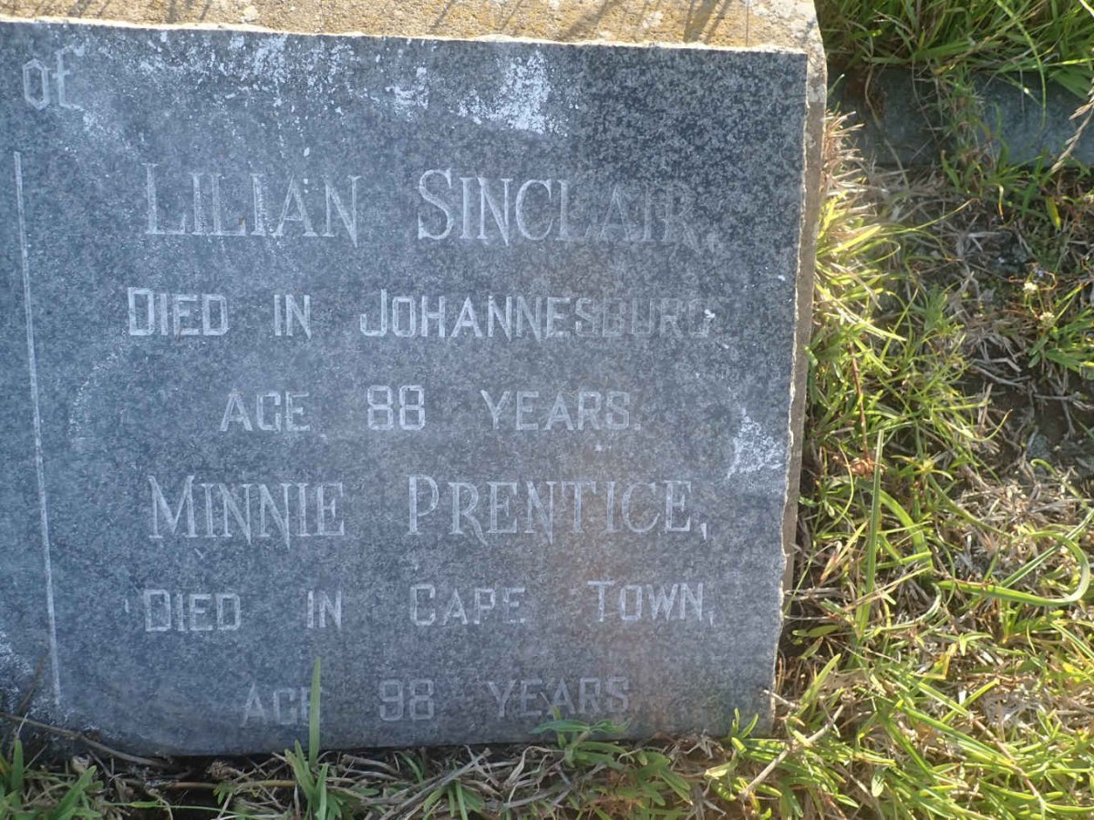 SINCLAIR Lilian :: PRENTICE Minnie