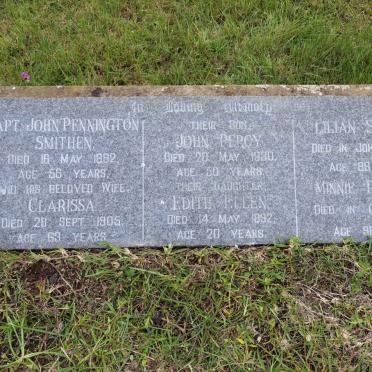 SMITHEN John Pennington -1892 &amp; Clarissa -1905 :: SMITHEN John Percy -1930 :: SMITHEN Edith Ellen -1892 :: SINCLAIR Lillian
