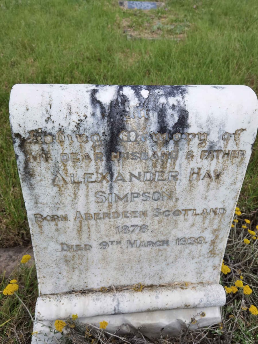 SIMPSON Alexander Hay 1878-1939