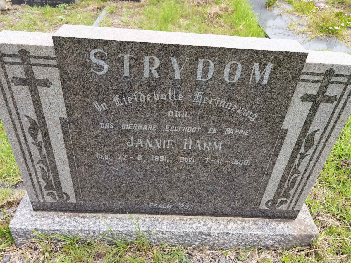 STRYDOM Jannie Harm 1931-1968