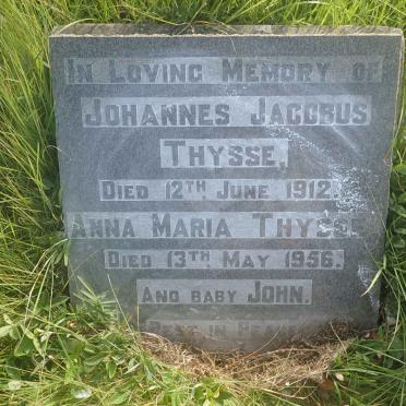THYSSE Johannes Jacobus -1912 &amp; Anna Maria -1956 :: THYSSE John