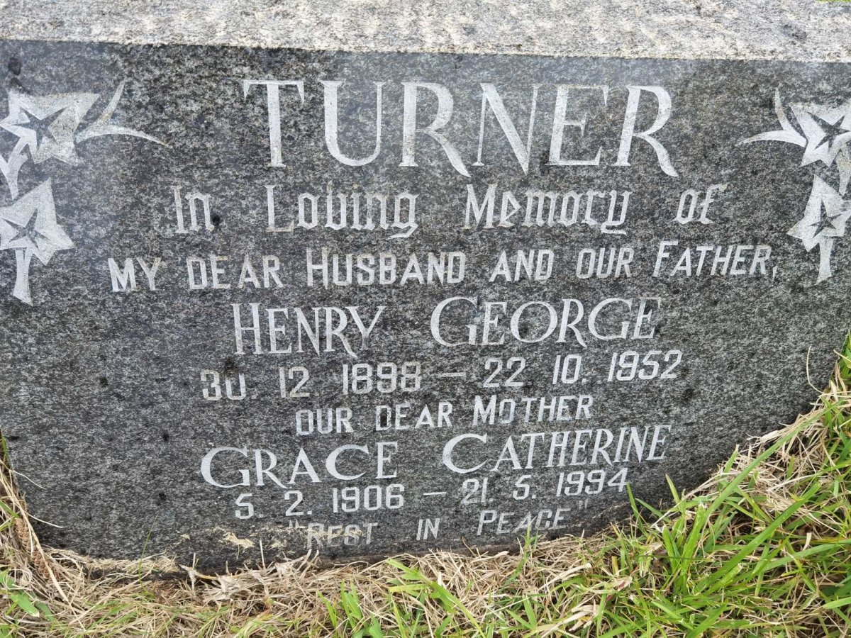 TURNER Henry George 1898-1952 &amp; Grace Catherine 1906-1994