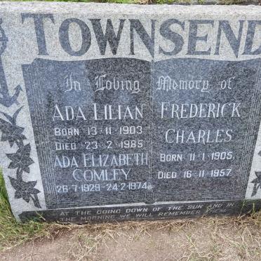 TOWNSEND Frederick Charles 1905-1957 &amp; Ada Lilian 1903-1985 :: COMLEY Ada Elizabeth 1929-1974