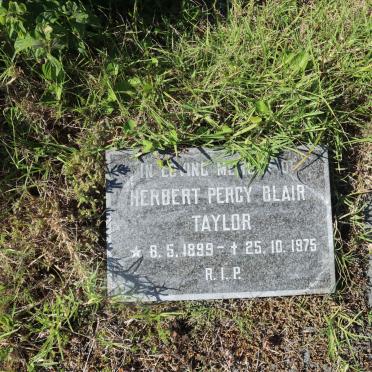 TAYLOR Herbert Percy Blair 1899-1975