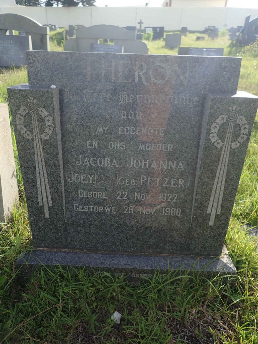 THERON Jacoba Johanna nee PETZER 1922-1960