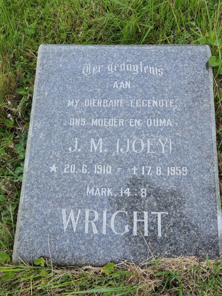 WRIGHT J.M. 1910-1959