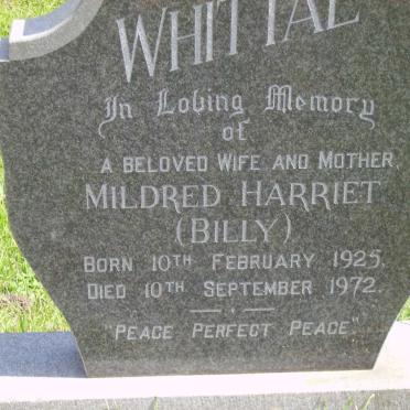 WHITTAL Mildred Harriet 1925-1972