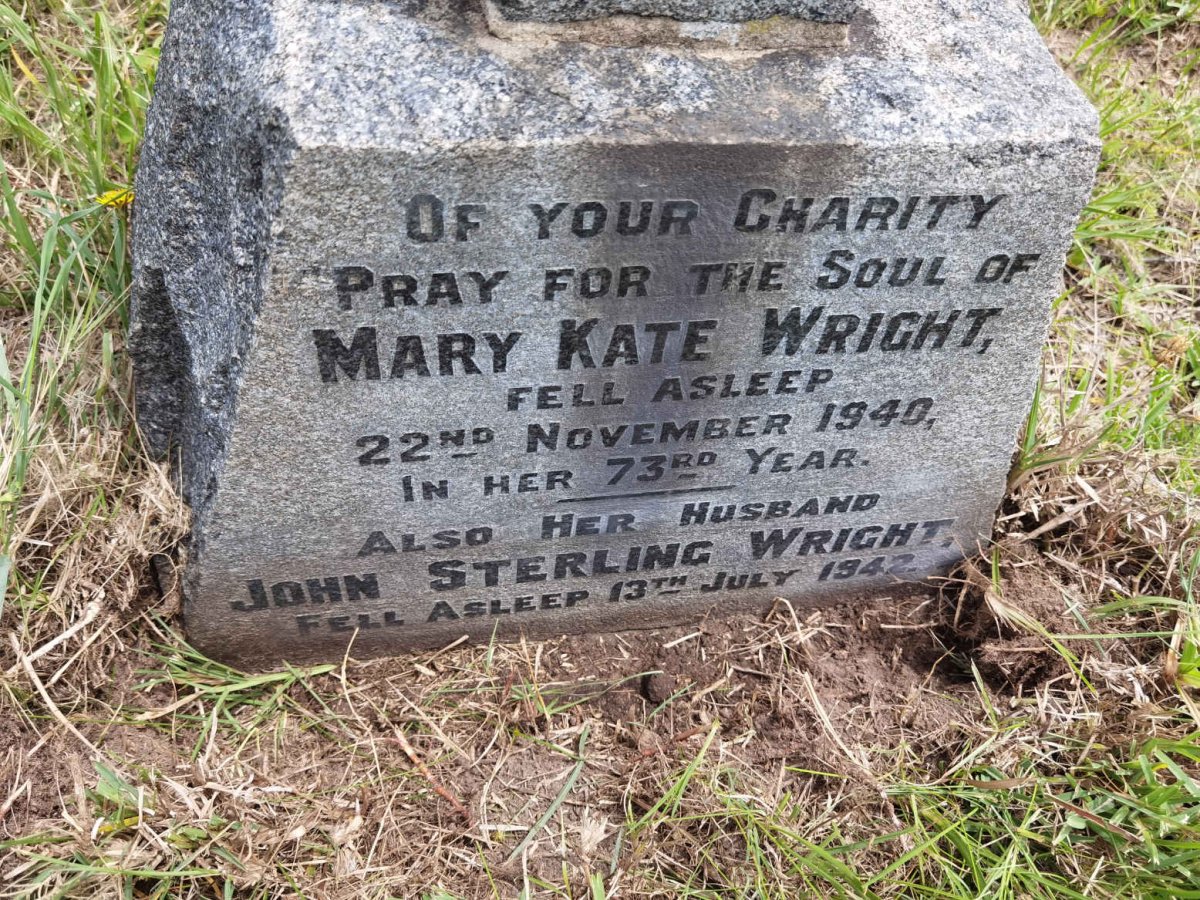 WRIGHT John Sterling -1942 &amp; Mary Kate -1940