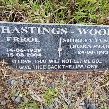 WOOD Errol 1939-2004, HASTINGS &amp; Shirley Lynette STARK 1943-