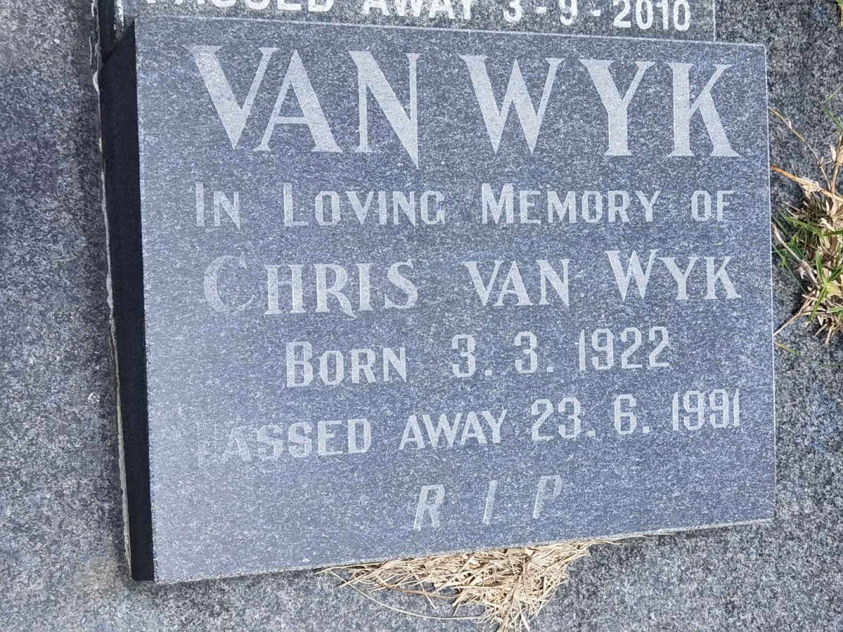 WYK Chris, van 1922-1991