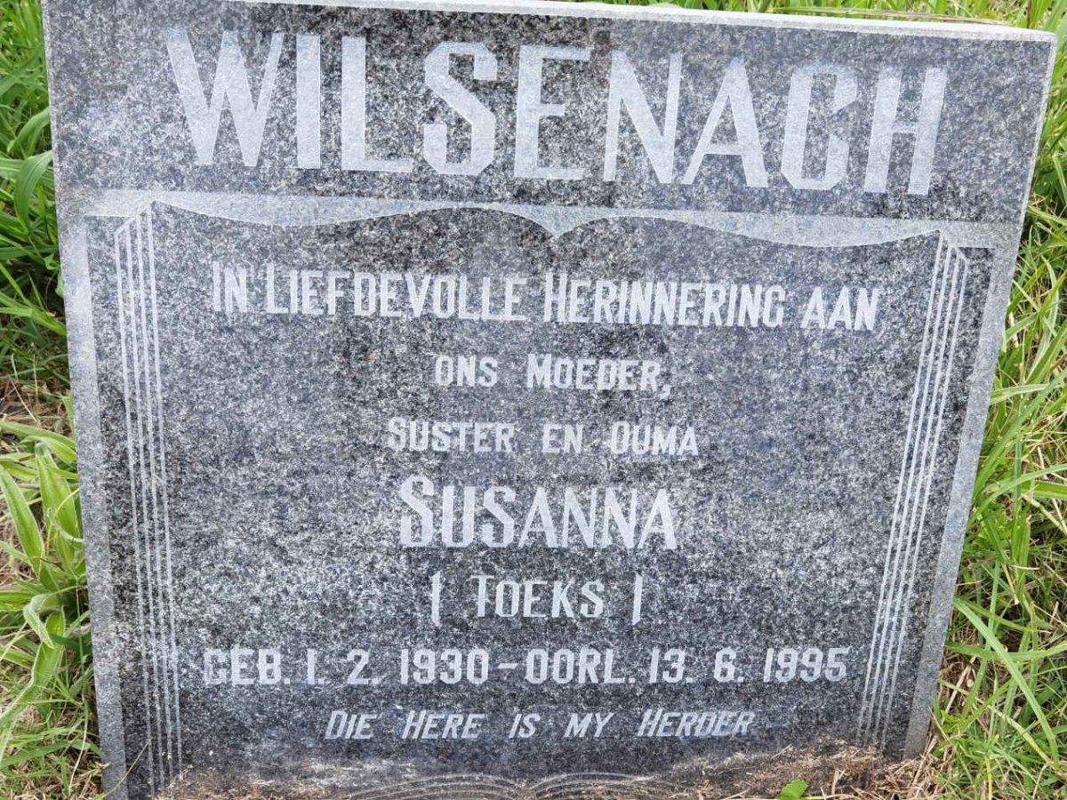 WILSENACH Susanna 1930-1995