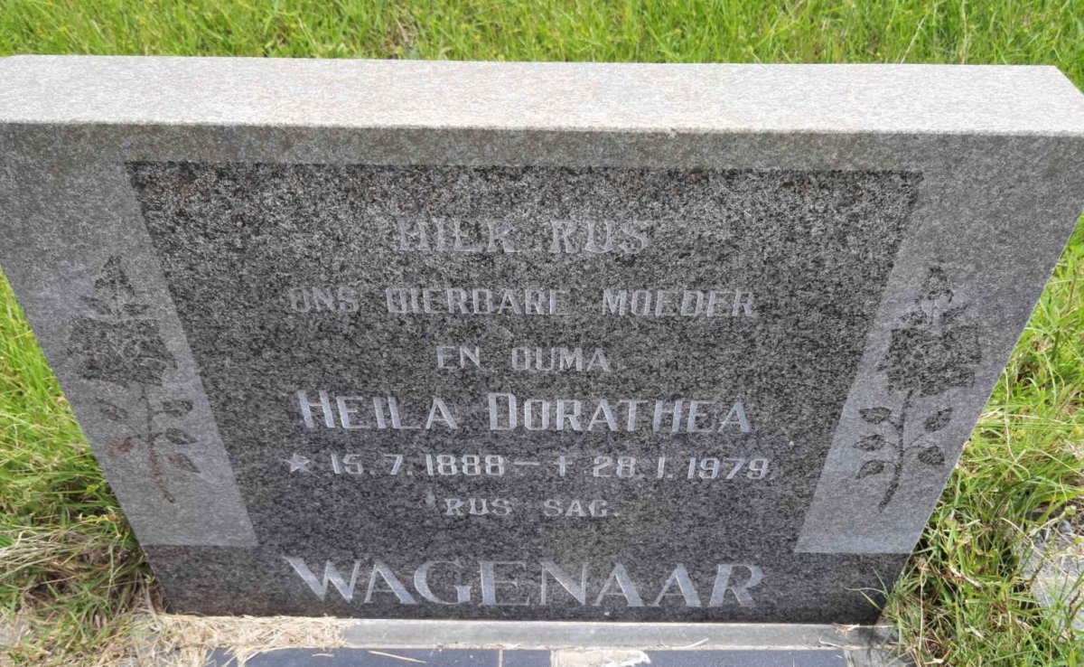 WAGENAAR Heila Dorathea 1888-1979