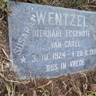 WENTZEL Susara Jacoba 1924-1980