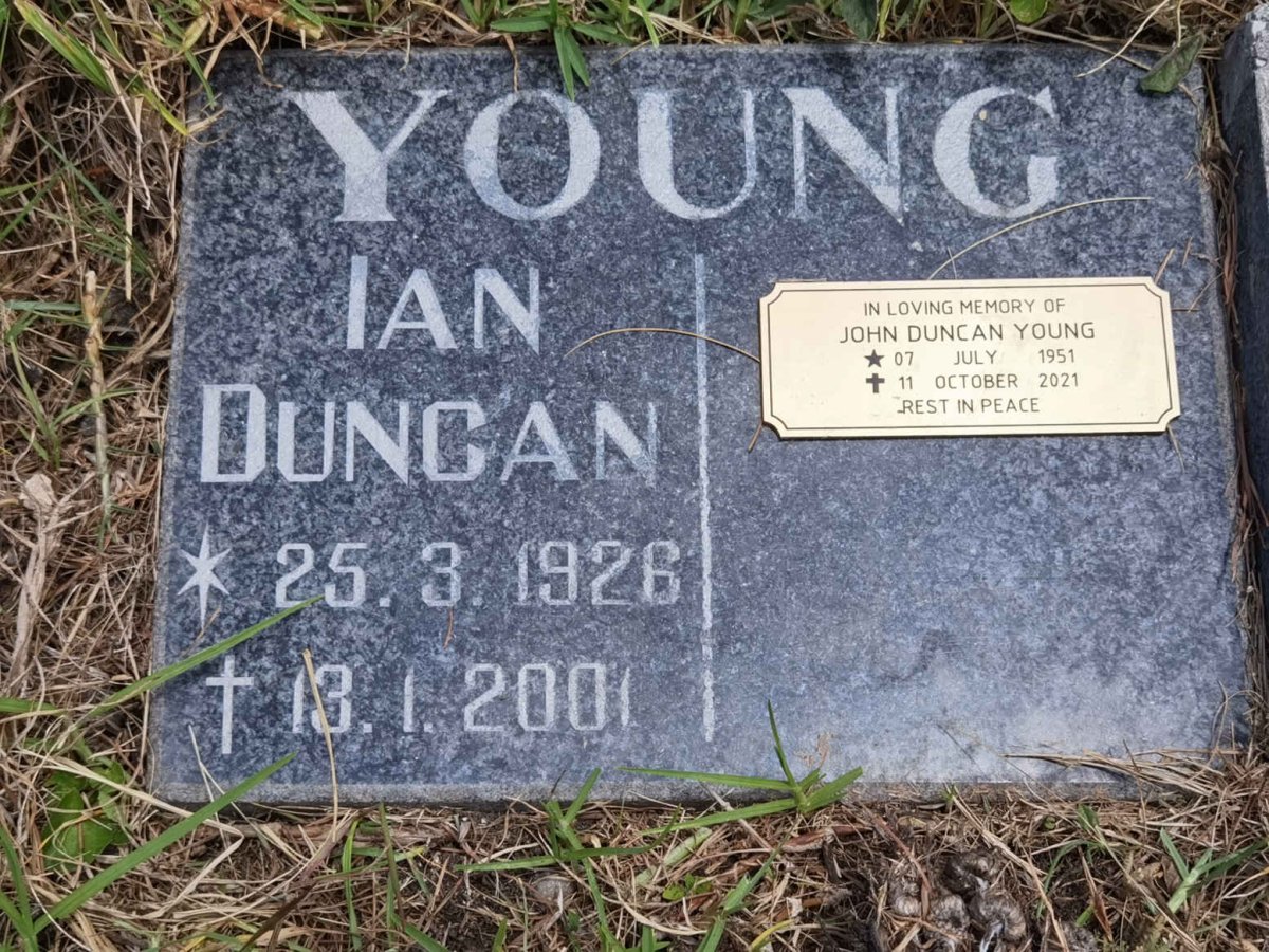 YOUNG Ian Duncan 1926-2001 :: YOUNG John Duncan 1951-2021