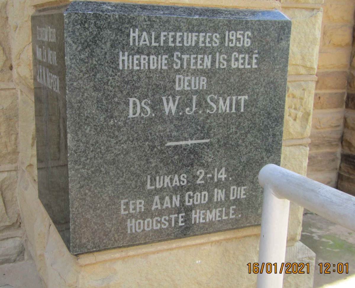 6. Halfeeufees-steen 1956