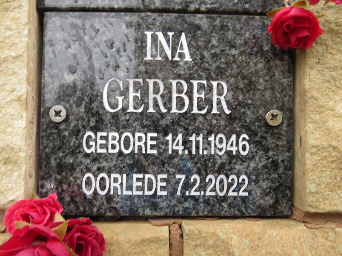 GERBER Ina 1946-2022
