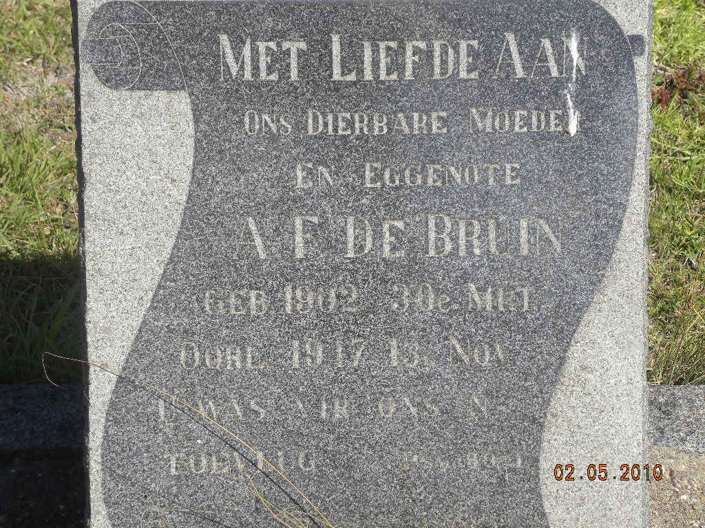 BRUIN A.F.,de 1902-1917
