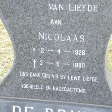 BRUIN Nicolaas, de 1926-1980