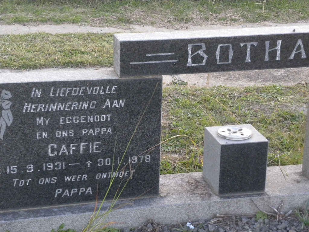 BOTHA Caffie 1931-1978