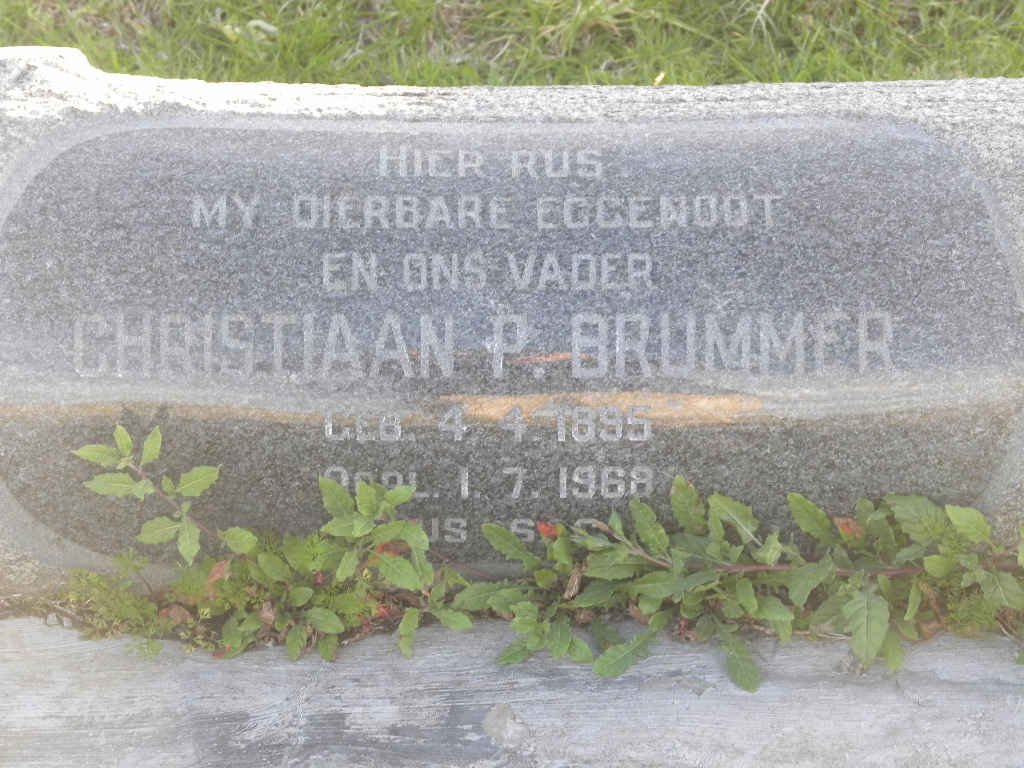 BRUMMER Christiaan P. 1895-1968