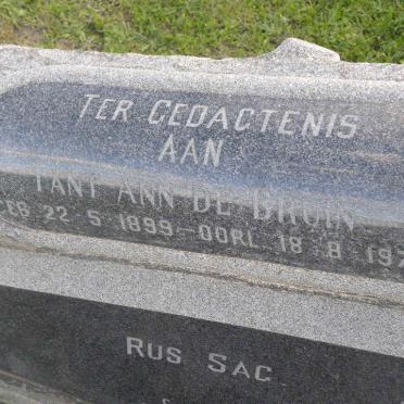 BRUIN Ann, de 1899-1970