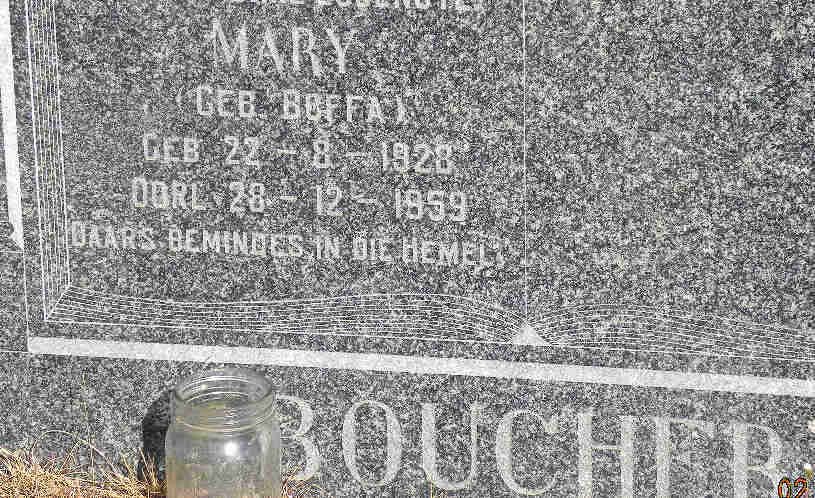 BOUCHER Mary BOFFA 1928-1959
