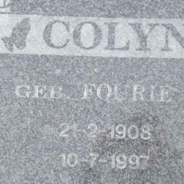 COLYN nee FOURIE 1908-1997