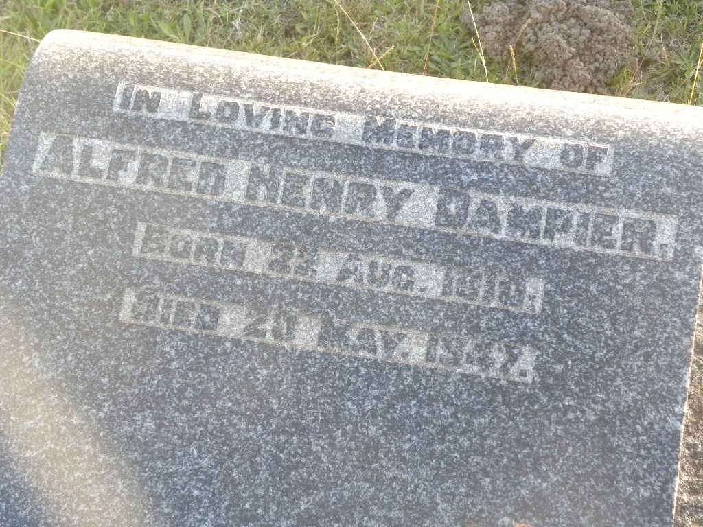 DAMPIER Alfred Henry 1910-1947