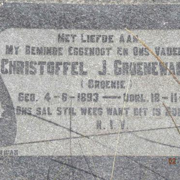 GROENEWALD Christoffel J. 1893-1951