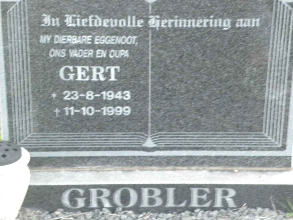 GROBLER Gert 1943-1999