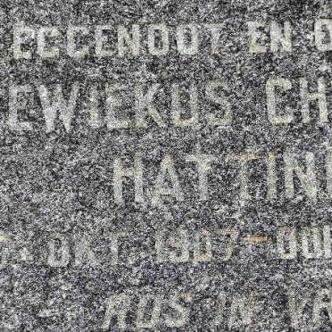 HATTINGH Lodewiekus Christoffel 1907-1959